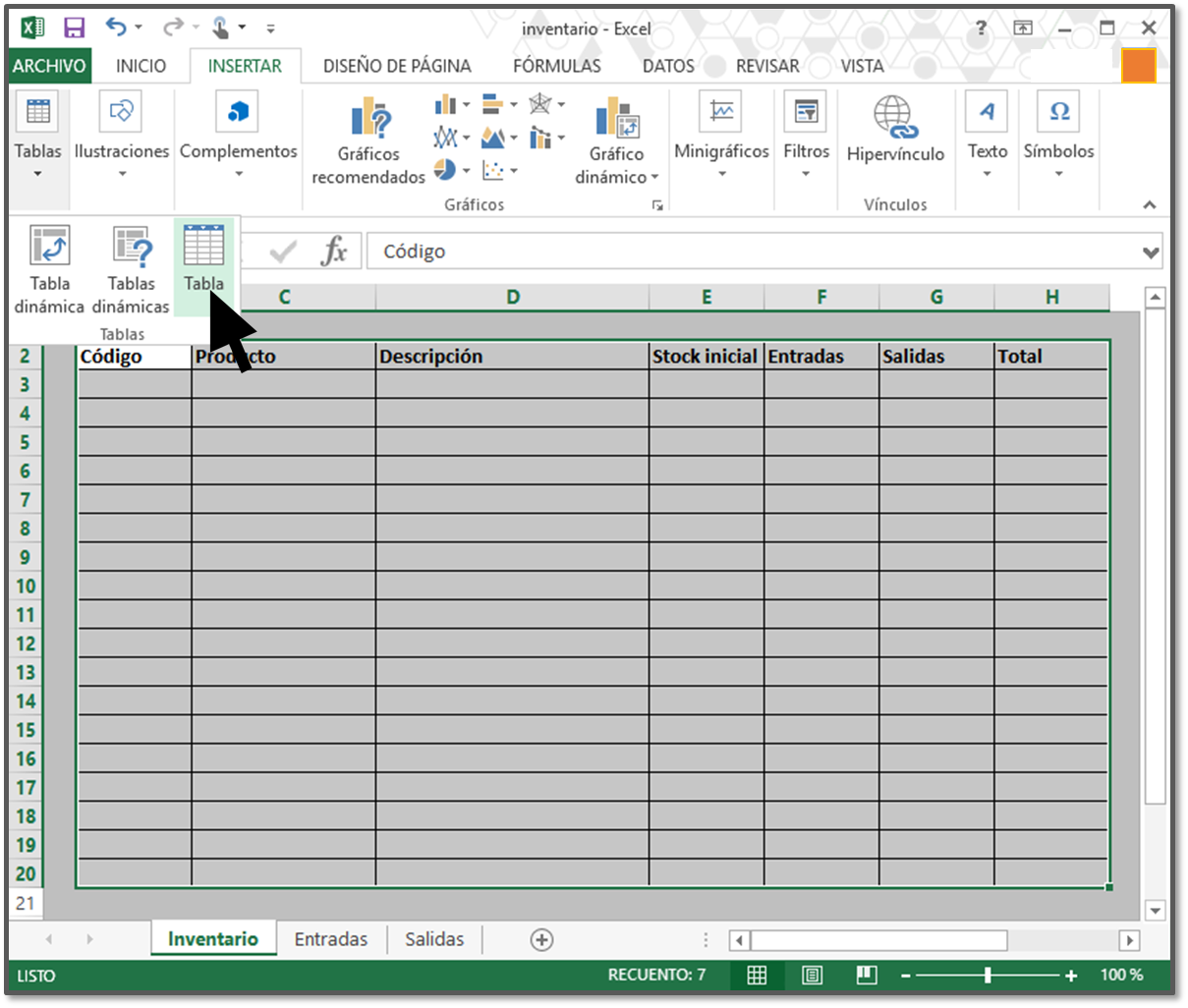 Cómo Hacer Un Inventario En Excel Paso A Paso B7E